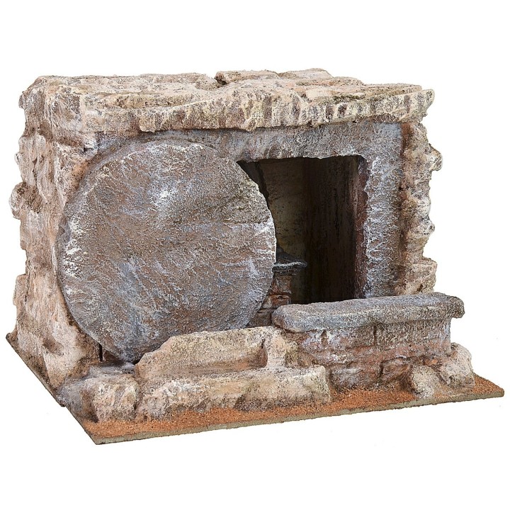 Sepolcro con porta tonda aperta 25x22x19 h