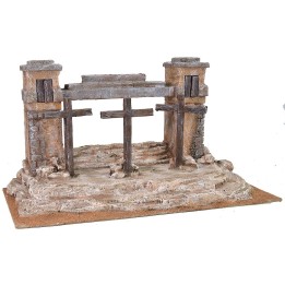 Ambientación para crucifixión 48x27x25 h