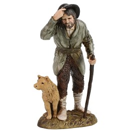 Wayfarer with dog 12 cm Landi Moranduzzo