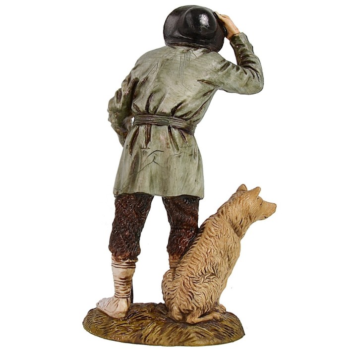 Viandante con cane 12 cm Landi Moranduzzo