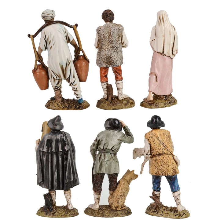 Set 6 statue 12 cm Landi Moranduzzo