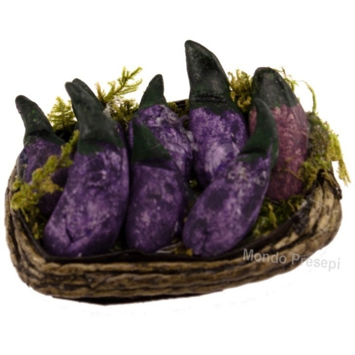 Cesta de berenjenas