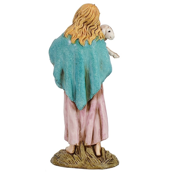 Niña con cordero serie 12 cm Landi Moranduzzo