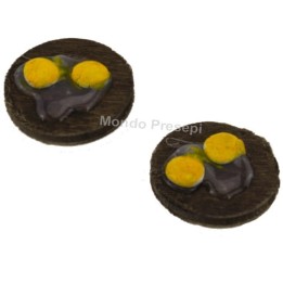 Conjunto de 2 tablas de cortar con yemas de huevo
