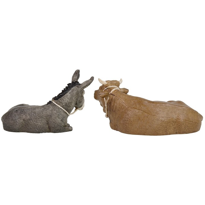 Ox and Donkey for statues 13 cm Landi Moranduzzo