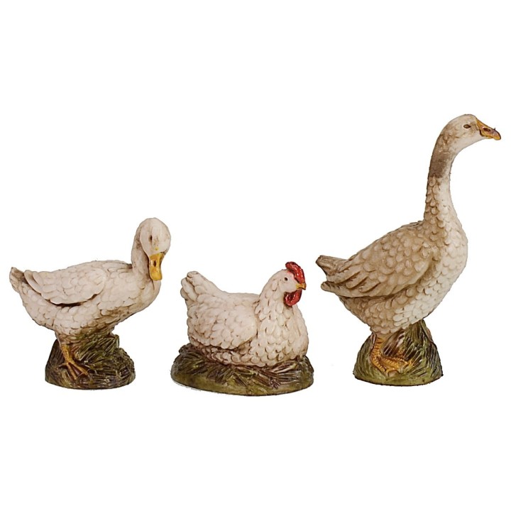 Set 6 animali da cortile serie Landi cm 12-13