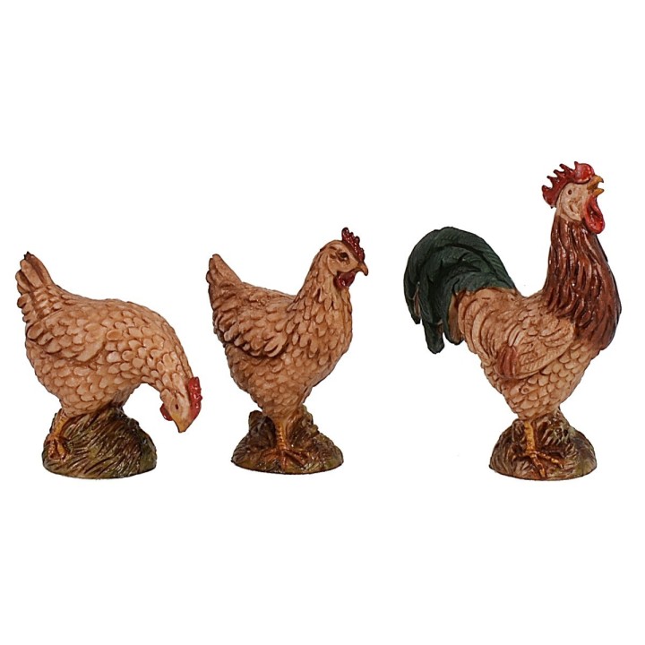 Set 6 animali da cortile serie Landi cm 12-13