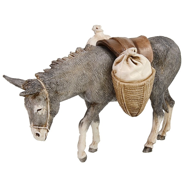 Donkey with saddle and bags series 13 cm Landi Moranduzzo