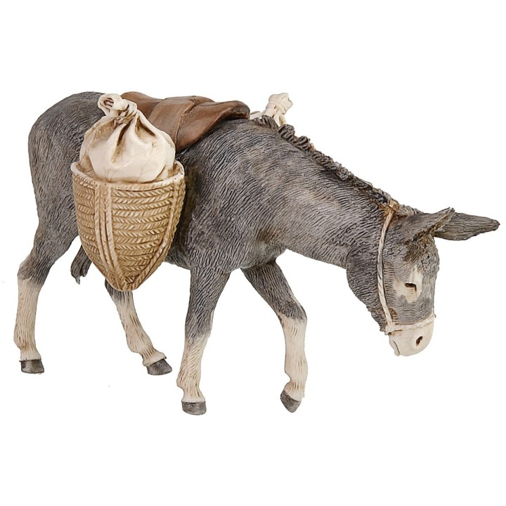 Burro con silla y sacos serie 13 cm Landi Moranduzzo