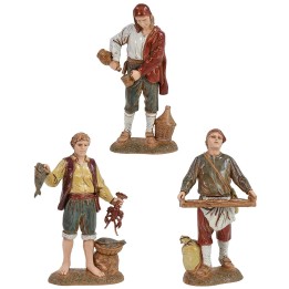 Set 3 statue Landi Moranduzzo 12 cm