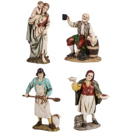 Set 4 statue 12 cm Landi Moranduzzo