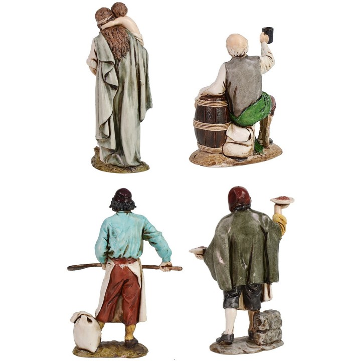 Conjunto de 4 estatuas de 12 cm Landi Moranduzzo