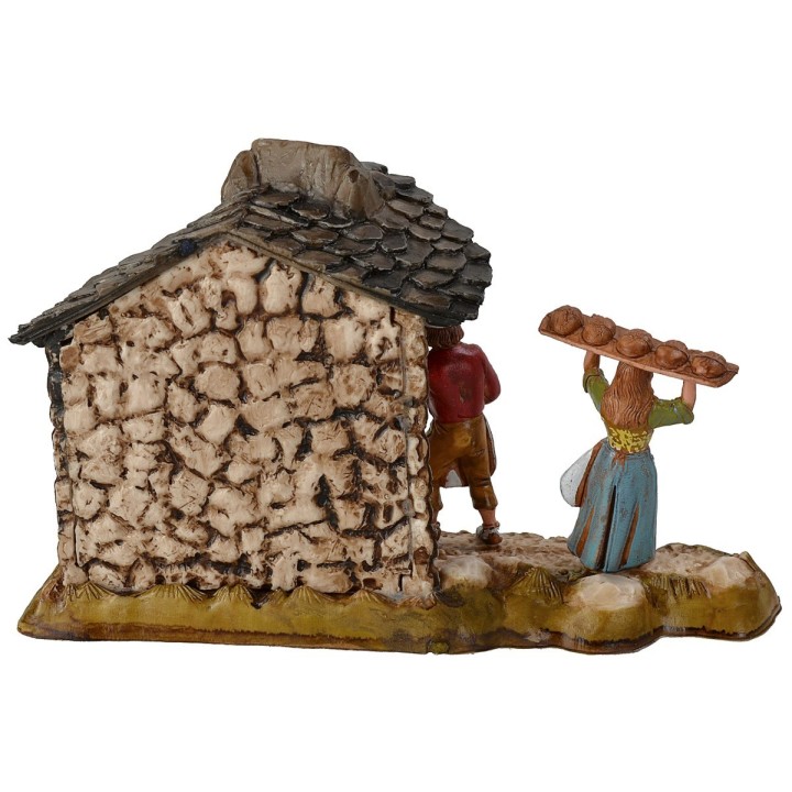 Fornaio con donna serie 6 cm Landi Moranduzzo