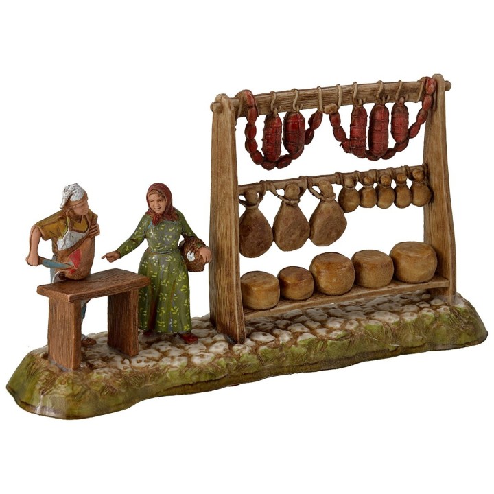 Butcher with woman series 6 cm Landi Moranduzzo