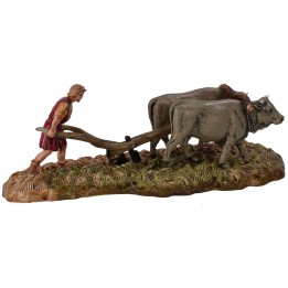 Farmer with plow series 6 cm Landi Moranduzzo
