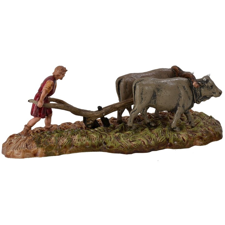 Campesino con arado serie 6 cm Landi Moranduzzo