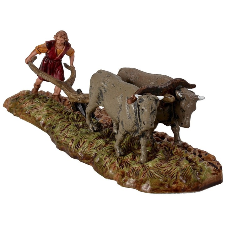 Campesino con arado serie 6 cm Landi Moranduzzo