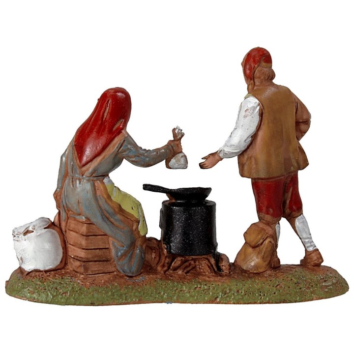 Chestnut seller scene 6 cm Landi Moranduzzo