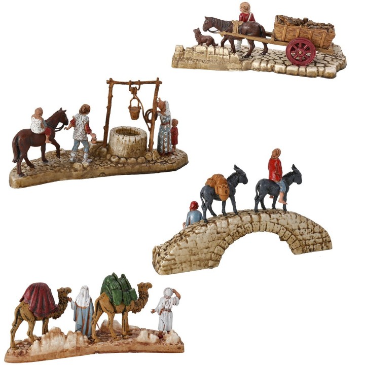 Set 4 groups Landi Moranduzzo series 6 cm