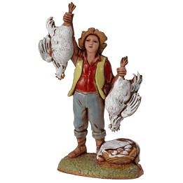 Vendedor de pollos y huevos serie 6 cm Landi Moranduzzo