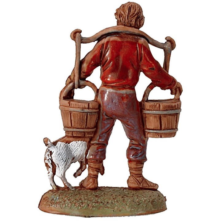 Giovane acquaiolo con cane serie 6 cm Landi Moranduzzo