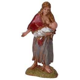 Madre con niño serie 6 cm Landi Moranduzzo