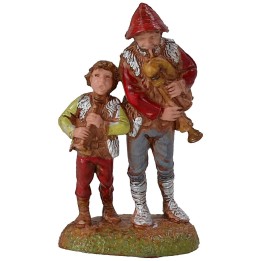 Landi Moranduzzo pair of bagpipers 6 cm series