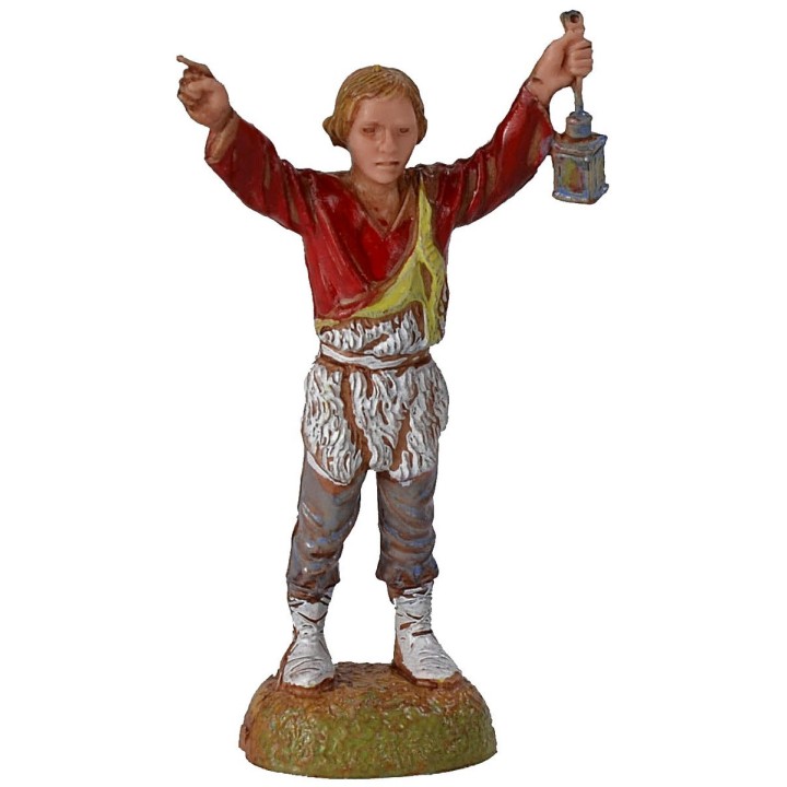 Uomo con lanterna serie 6 cm Landi Moranduzzo
