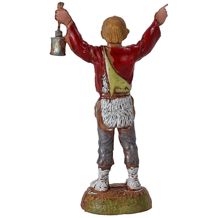 Hombre con linterna serie 6 cm Landi Moranduzzo