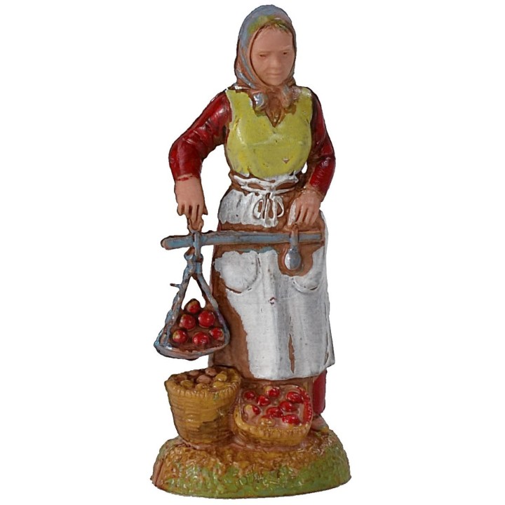 Donna con bilancia serie 6 cm Landi Moranduzzo
