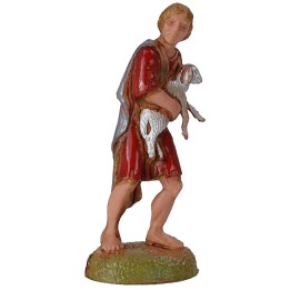 Man with lamb in his arms 6 cm series Landi Moranduzzo