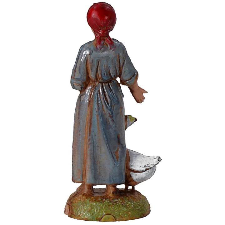 Mujer con ganso serie 6 cm Landi Moranduzzo