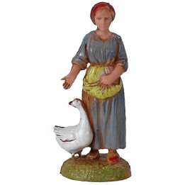 Donna con oca serie 6 cm Landi Moranduzzo