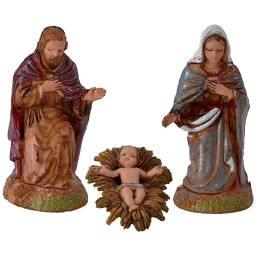 Nativity set 3 pcs 6 cm Landi Moranduzzo