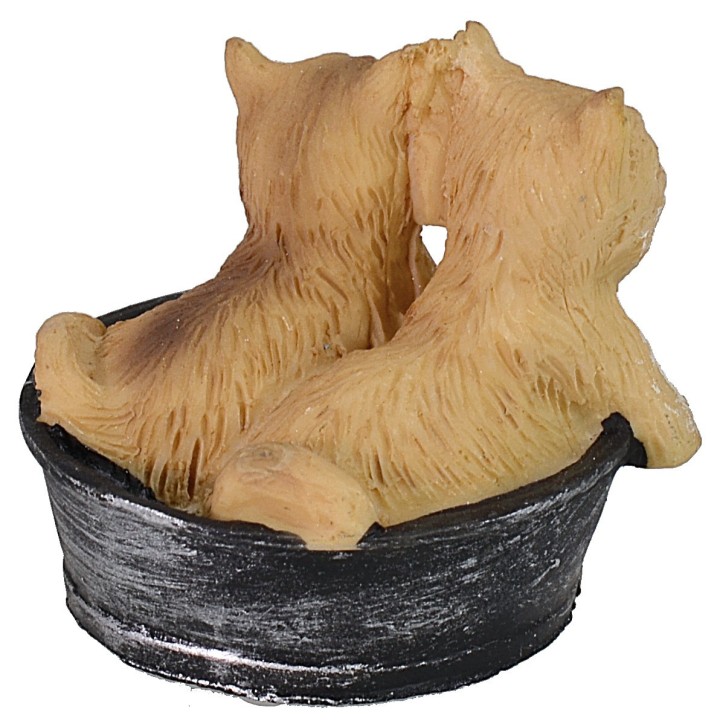 Kittens in the basket for statues cm 10-12 h