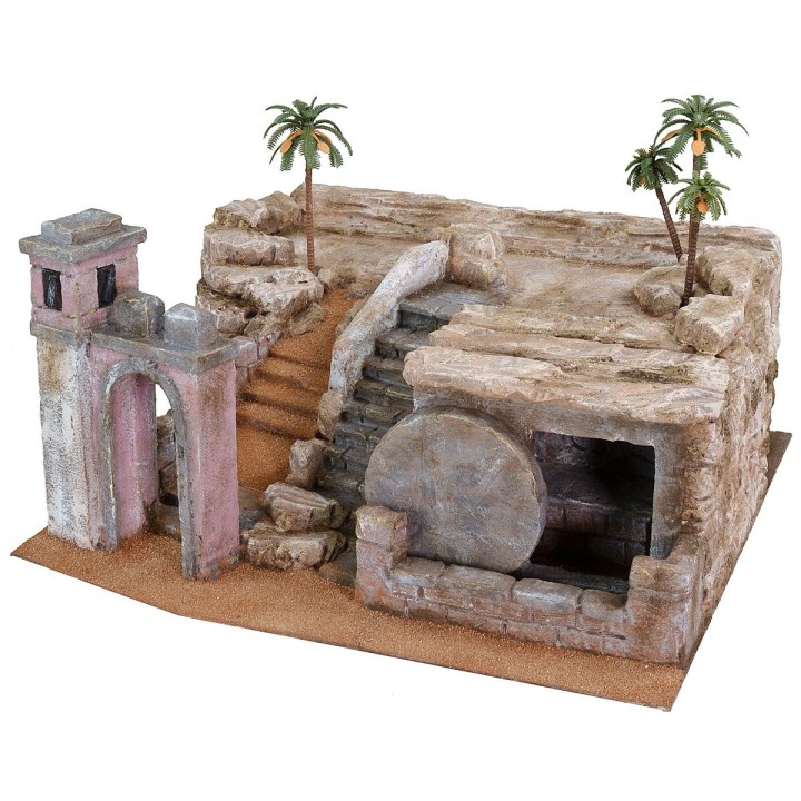 Pesebre de Pascua de 50x49x25 cm h