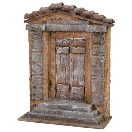 Façade with door 15x6.5x20 cm h for 8-10 cm statues