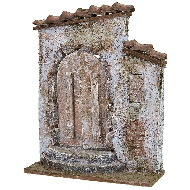 Façade with door 14.5x5.5x19 cm h for 8-10 cm statues
