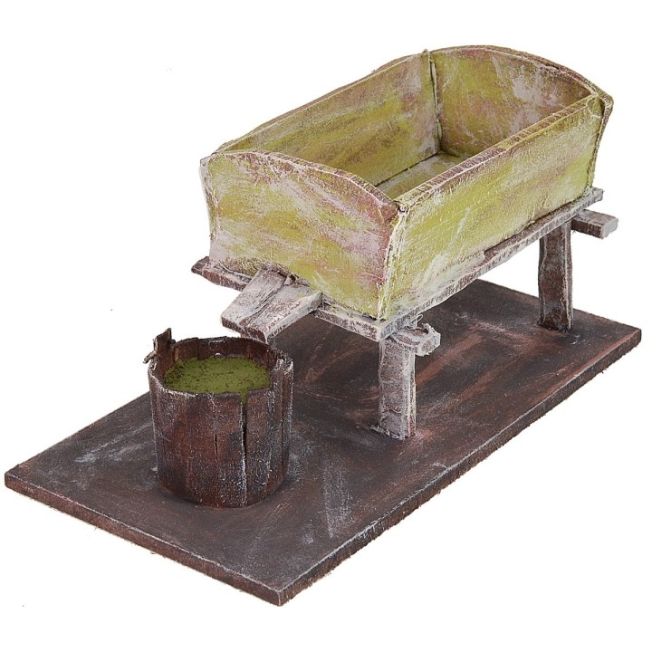 Grape pressing tub cm 18x9x8,5 h for 12 cm statues