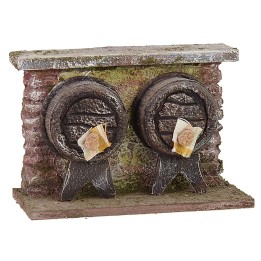 Wall with barrels cm 12x5,5x8 h
