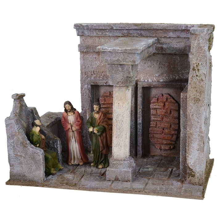 Judgment and scourging of Christ at the forum with Pilate's