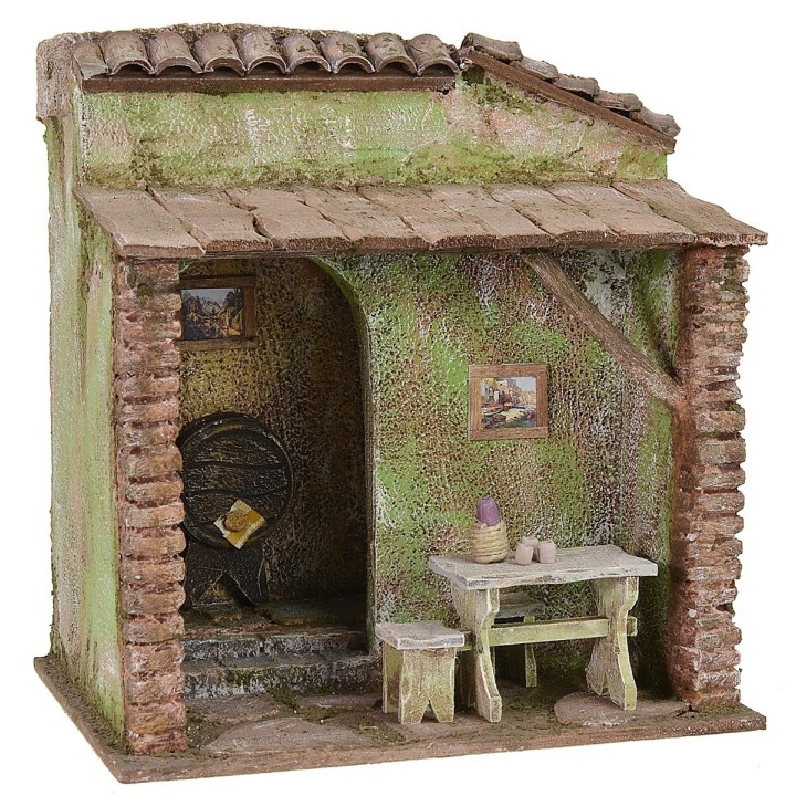 Ostería con bodega cm 24x18x25 h