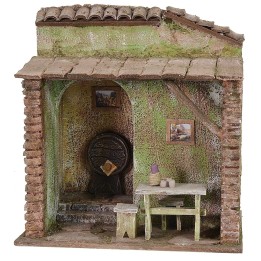 Ostería con bodega cm 24x18x25 h