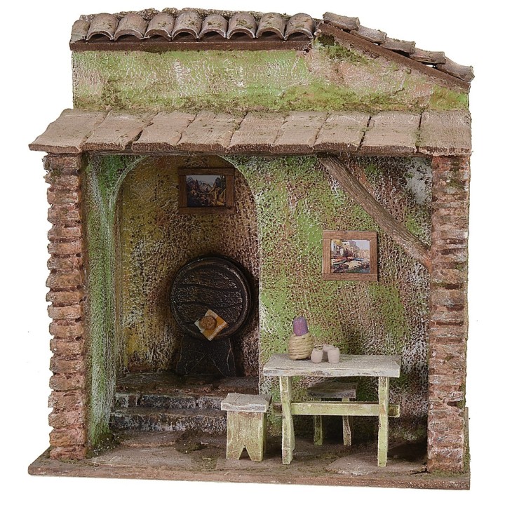 Ostería con bodega cm 24x18x25 h