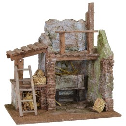 Fienile con mangiatoia cm 24,5x17,5x27 h