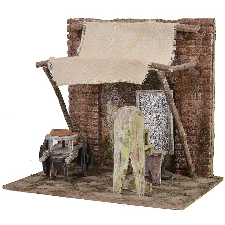 Ambientación para barbería cm 24x17,5x22 h