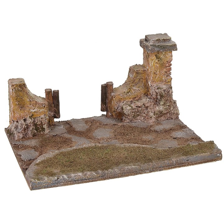 Camino con paso para belén componible de 14,5X10X1 cm h