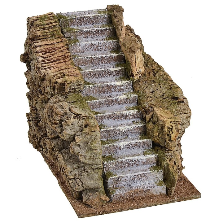 Escalera para belén de 11,5x17,5x13,5 cm h