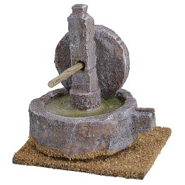 Stone grinder for nativity scene cm 8x6x8 h