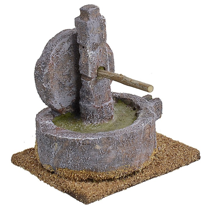 Macina in pietra per presepe cm 8x6x8 h